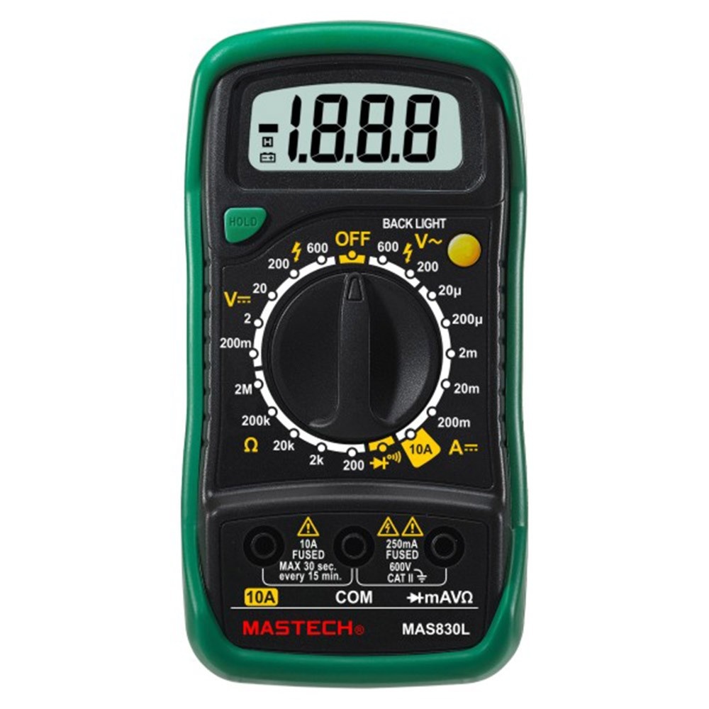 MASTECH MAS830L Digital Multimeter (Digital Tester / Voltage Current Resistance Measurement) image 1