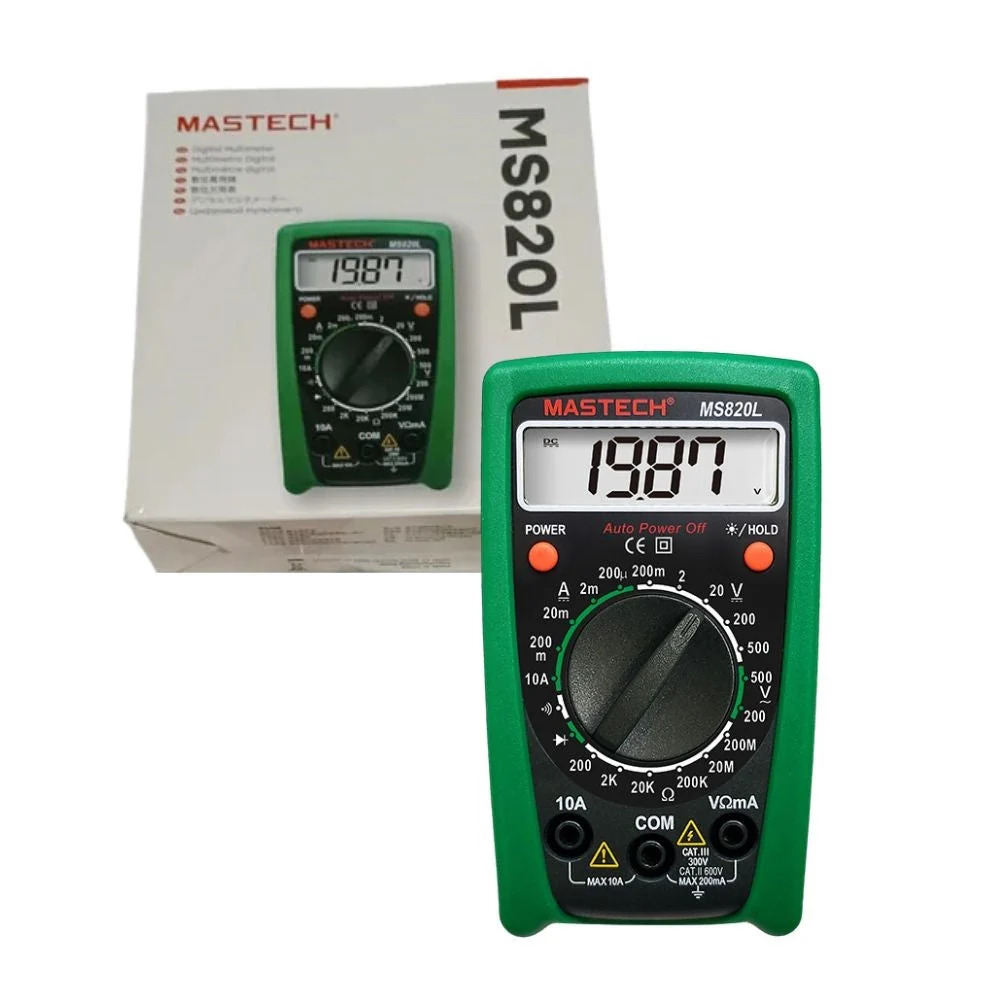 Mastech MS820L Digital Pocket Multimeter (Compact Tester / Electrical and Electronics Measurement) image 2