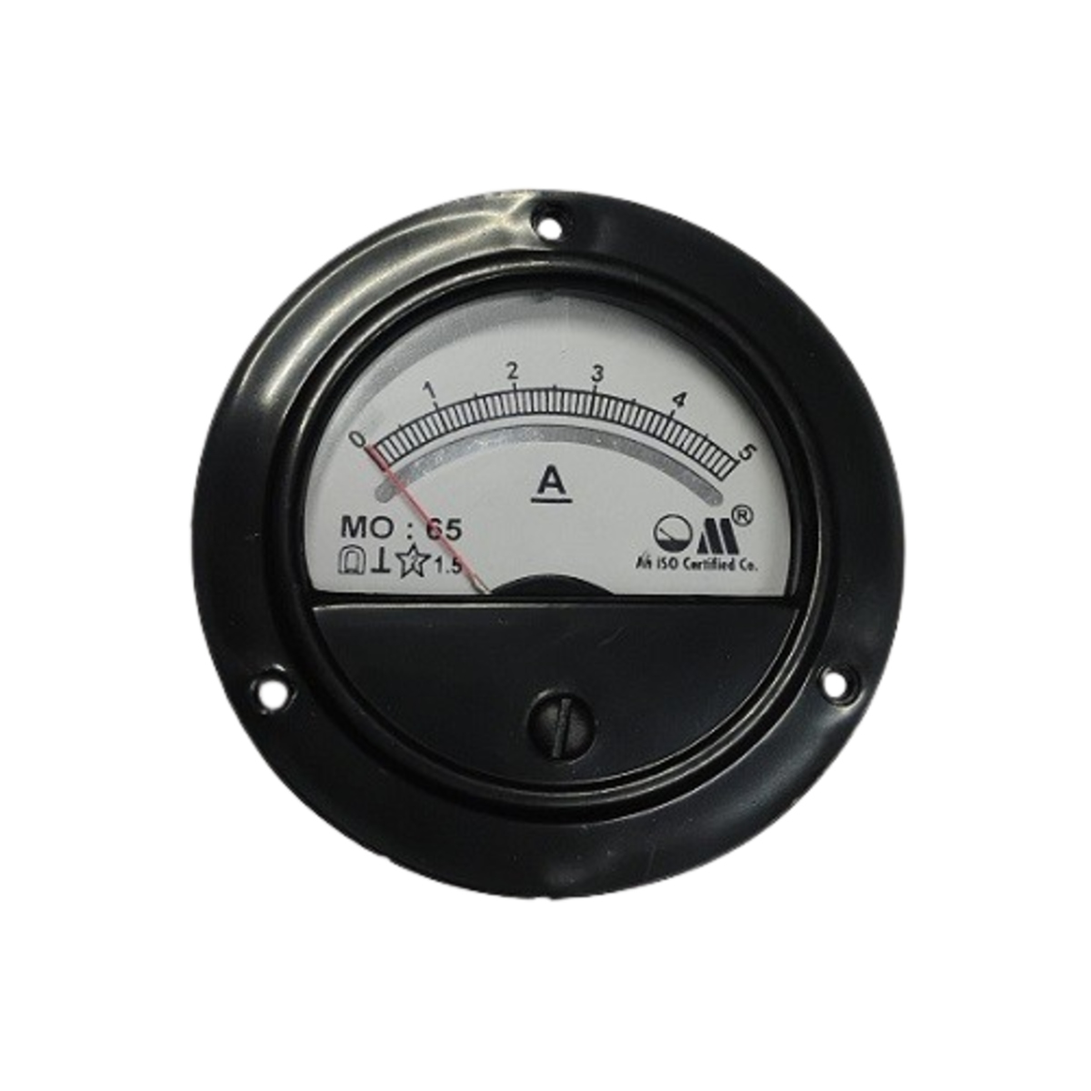 0-5A DC Analog Ammeter (Moving Coil, 1.5% Accuracy)