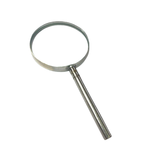 50mm Metal Frame Magnifying Lens 20cm Focal Length (Handheld Magnifier / Educational Optics) image 1