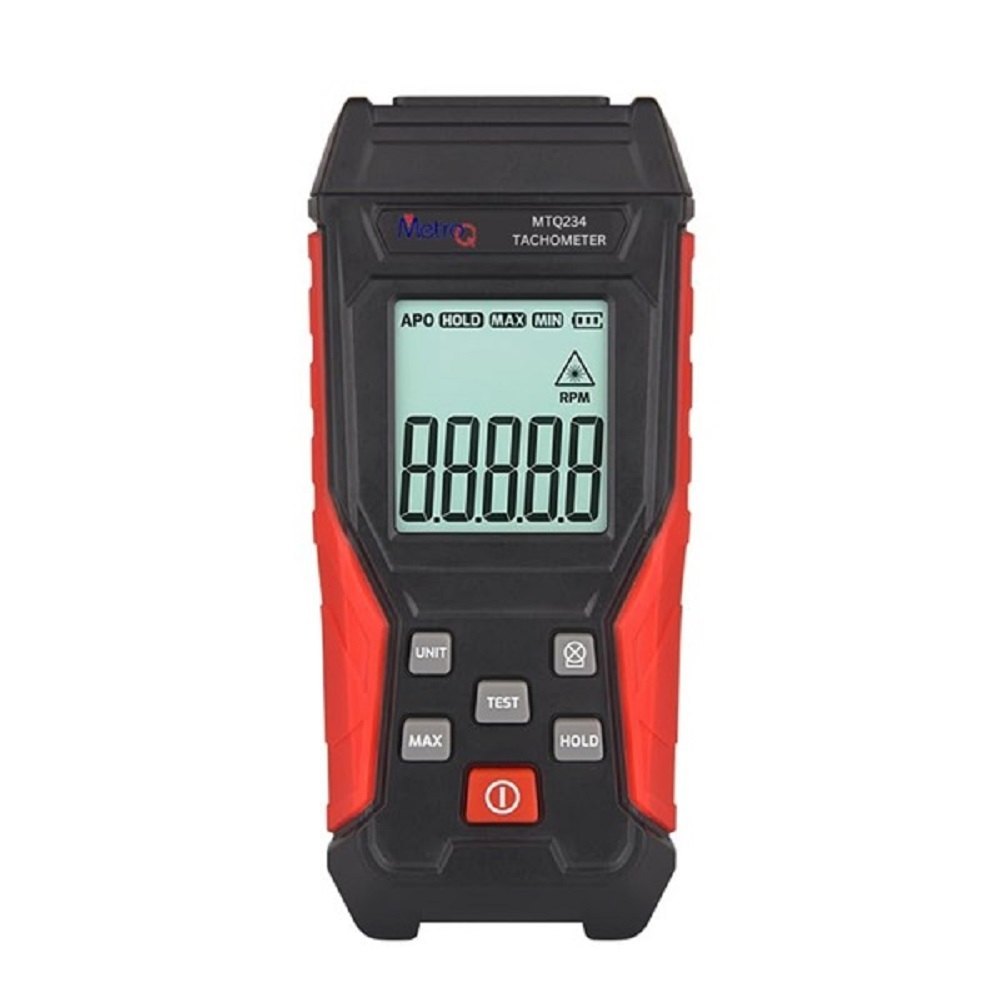 MetroQ MTQ 234 Non Contact Laser Tachometer (Digital RPM Meter / Motor Speed Measurement) image 1