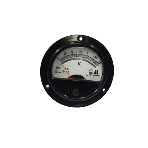 0-1.5V DC MO 65 Analog Panel Meter Accuracy 1.5% (Voltmeter for DC Voltage Measurement Applications)
