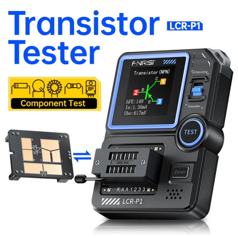 FNIRSI LCR-P1 Multifunction Transistor Capacitor Tester (LCR-P1 Component Analyzer) image 3