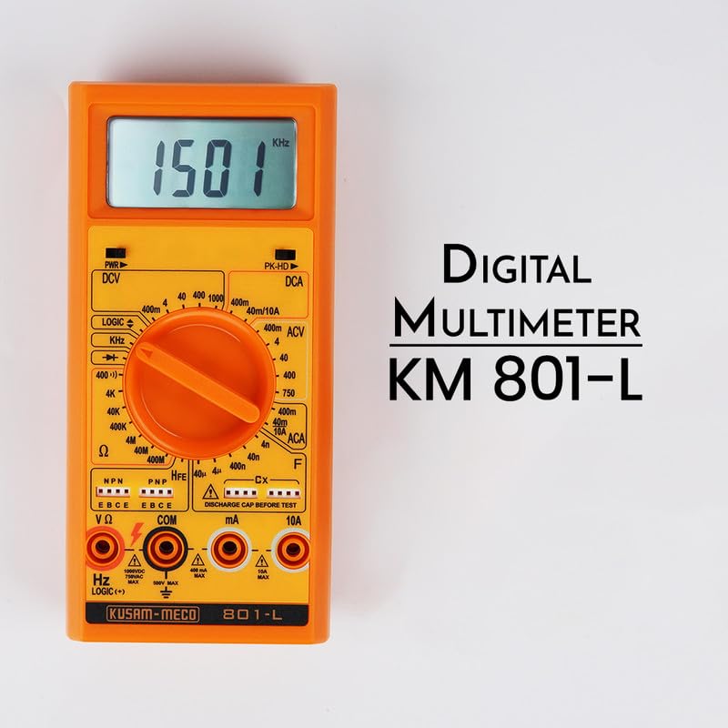 Kusam-Meco 801-L Digital Multimeter (4000 Counts, Auto Range Multimeter) image 3