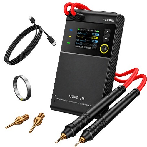 FNIRSI SWM-10 Portable Intelligent Spot Welding Machine (Double Pulse Battery Spot Welder with LCD Display) image 2