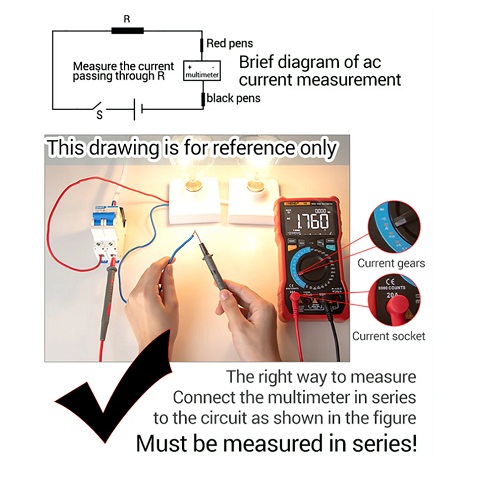 ANENG 682 Rechargeable Digital Multimeter with Large Touch Screen and Anti-Burn Technology (Smart True Digital Multimeter with Rechargeable Battery) image 5