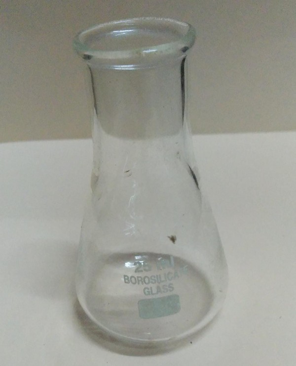 25ml Conical Flask Borosilicate Glass image 1