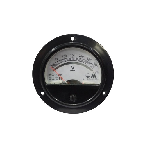 0-300V DC MO 65 Analog Panel Meter Accuracy 1.5% (Voltmeter for DC Voltage Measurement Applications) image 1