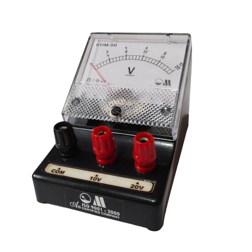 10V-20V DC EDM80 Dual Range Analog Panel Meter Accuracy 1.5% (Dual Range Voltmeter for DC Voltage Measurement Applications) image 3