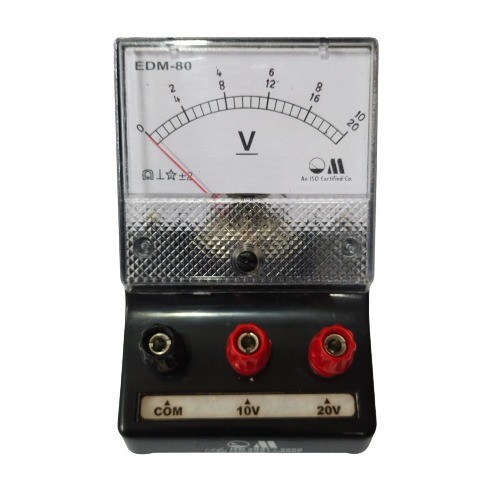 10v-20v DC EDM80-1.5 % Accu Dual Range Analog meter With Stand image 1