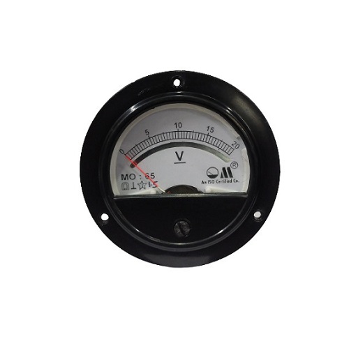 0-20V DC MO 65 Analog Panel Meter Accuracy 1.5% (Voltmeter for DC Voltage Measurement Applications) image 1
