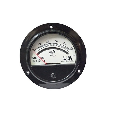 0-50mA AC MO 65 Analog Panel Meter Accuracy 1.5% (Milliammeter for AC Current Measurement Applications)