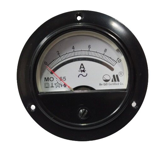 0-10A AC MO 65 Analog Panel Meter Accuracy 1.5% (Ammeter for AC Current Measurement Applications)