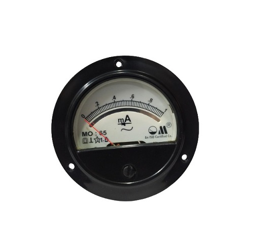 0-1mA AC MO 65 Analog Panel Meter Accuracy 1.5% (Milliammeter for AC Current Measurement Applications)
