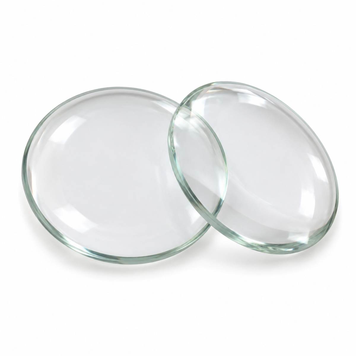 Double Convex Lens FL 10cm Diameter 50mm Optical Glass Lens image 1