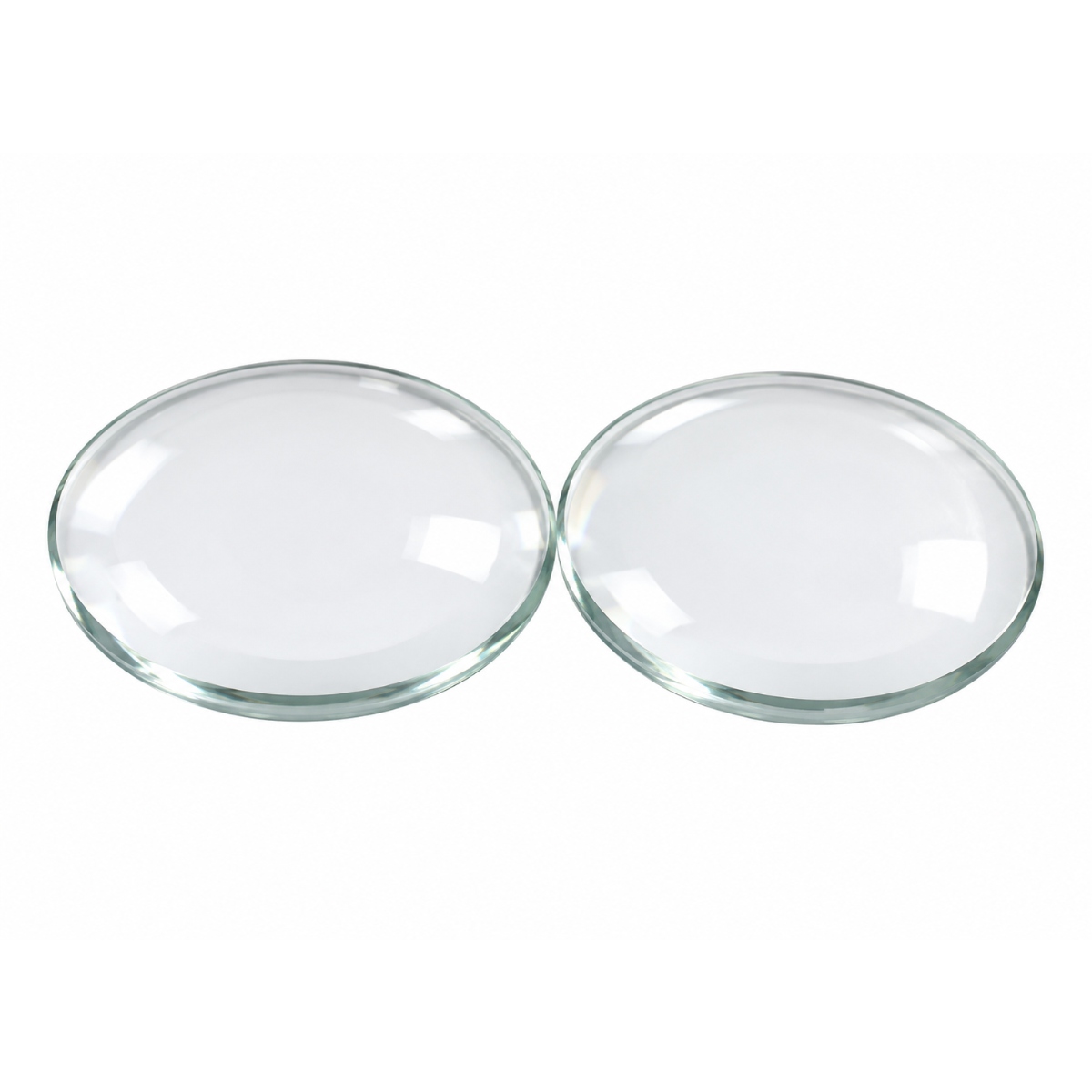 Double Convex Lens FL-15cm Dia 50mm Optical Glass Lens (Bi Convex Optical Lens) image 1