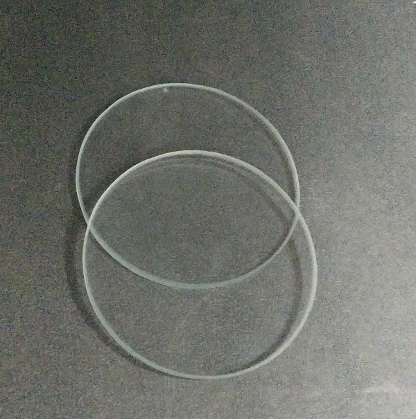 Double Convex Lens FL30cm Diameter 50mm Optical Glass Lens (Double Convex Lens) image 1