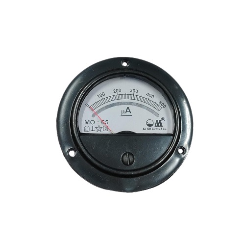 0-500µA DC MO 65 Analog Panel Meter Accuracy 1.5% (Micro Ammeter for Current Measurement Applications) image 1