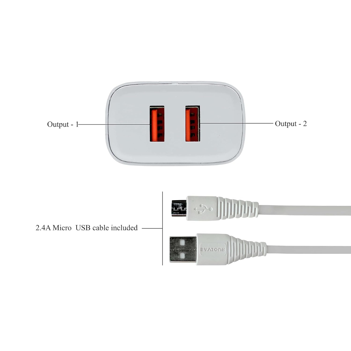 SAVIOUR Dual Port USB Charger Adapter 5V 3.1A (Fast Charging Wall Adapter) image 3