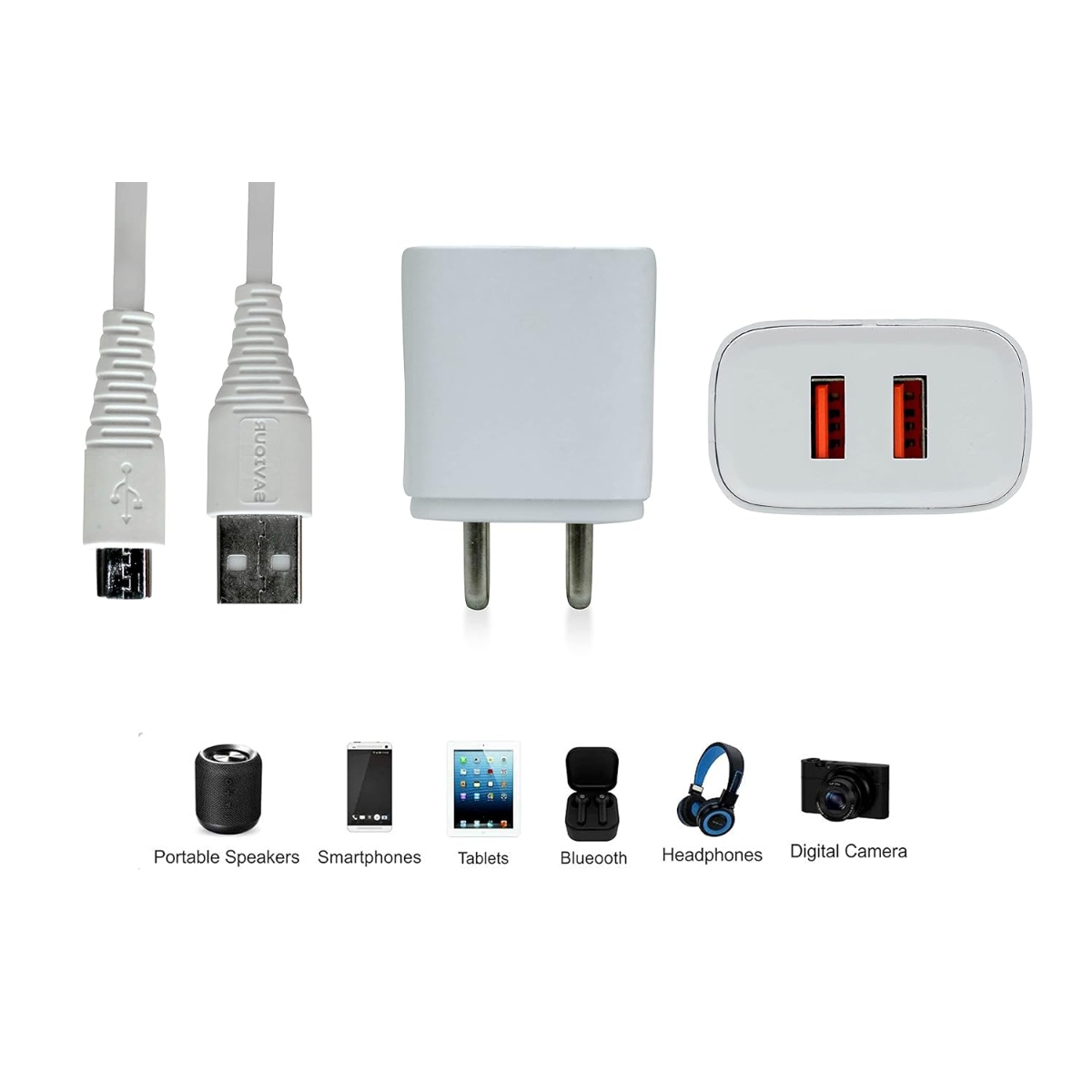 SAVIOUR Dual Port USB Charger Adapter 5V 3.1A (Fast Charging Wall Adapter) image 5