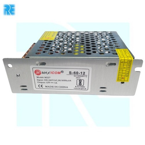 12V 5A 60W DC Switching Switch Power Supply image 1