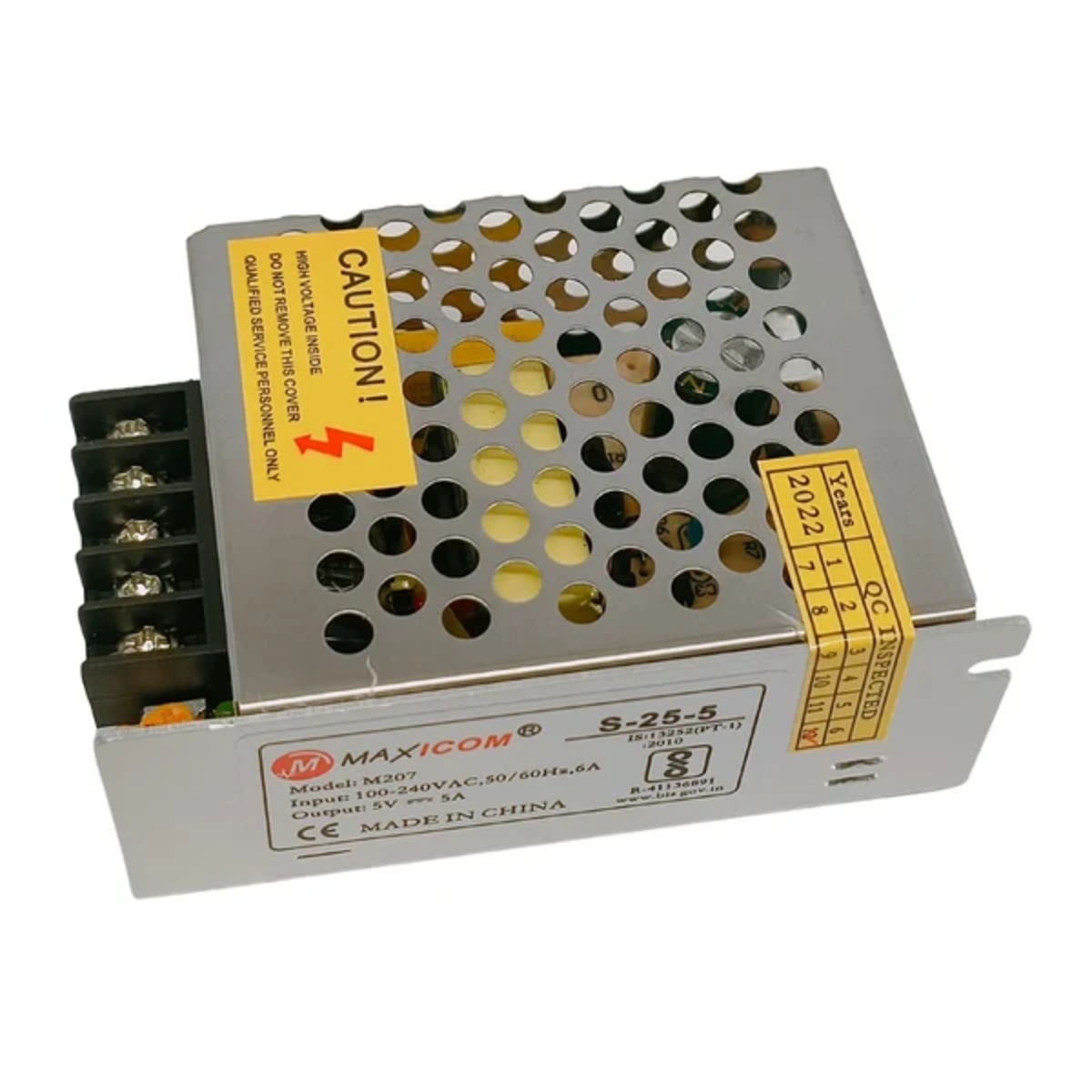 MAXICOM 5V 5A DC Switching Power Supply M207 (25W Industrial SMPS) image 1