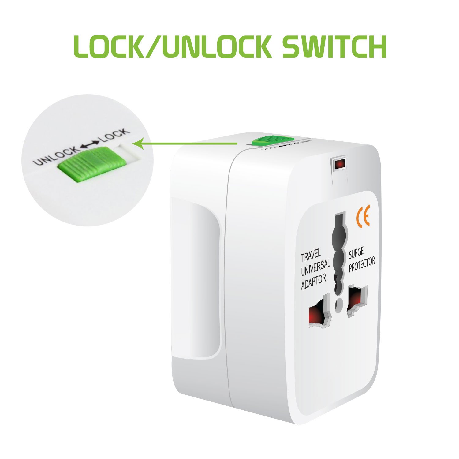 Universal World Wide Travel Adapter Plug (All-in-One International Travel Adapter) image 2