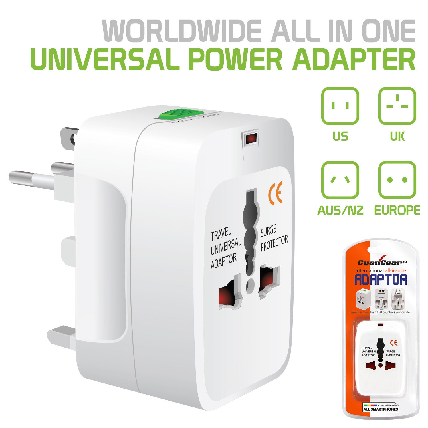 Universal World Wide Travel Adapter Plug (All-in-One International Travel Adapter) image 4