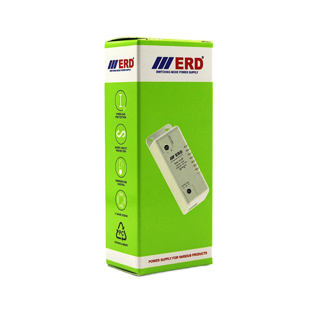 ERD DC-20T 12V 2A DC Power Supply (24W Regulated AC to DC Adapter) image 1