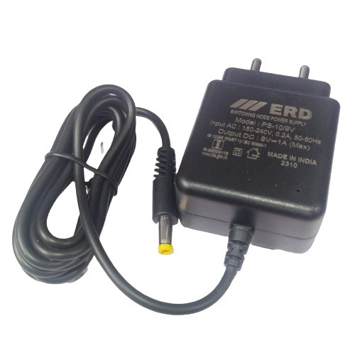 ERD 9V 1A Adapter SMPS PS109V PS052 BIS Certified Regulated Power Supply Adapter (ERD 9V Power Supply Adapter) image 1