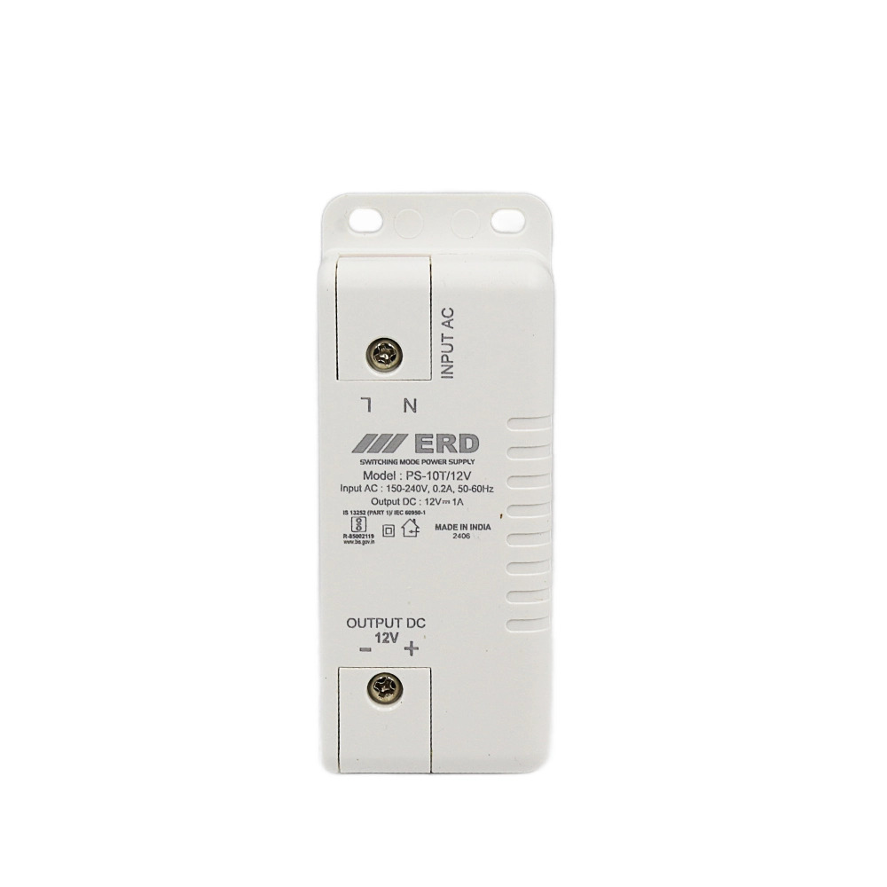 ERD Power Supply PS-10T 12V DC 1A Adapter (Regulated SMPS Power Adapter) image 2