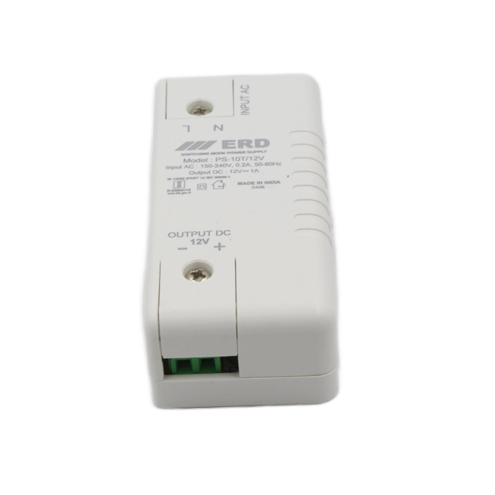 ERD Power Supply PS-10T 12V DC 1A Adapter (Regulated SMPS Power Adapter) image 3