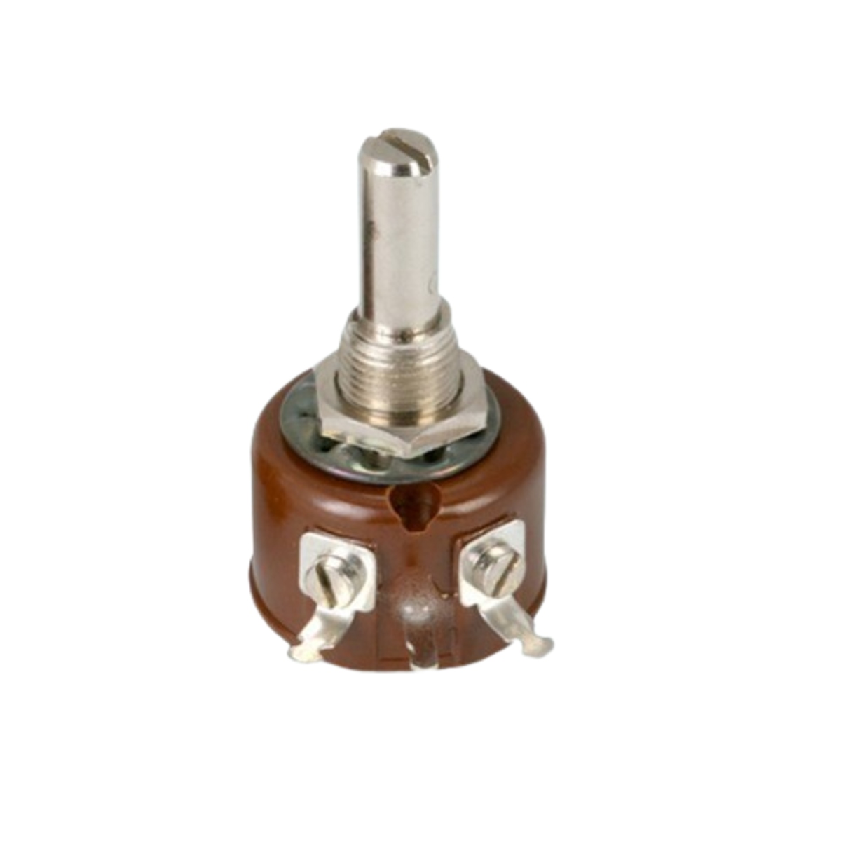 Pankaj 250 Ohm 1 Watt Single Turn Wire Wound Potentiometer R.W-1 25mm Shaft (Variable Resistor) image 1
