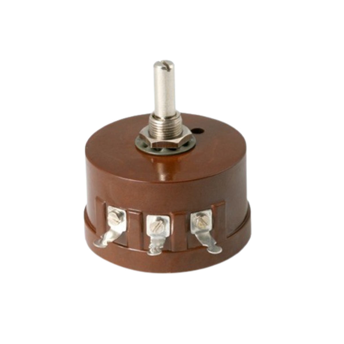 Pankaj 5K Ohm 3 Watt Wire Wound Potentiometer R.W-3 25mm Shaft (Variable Resistor) image 1