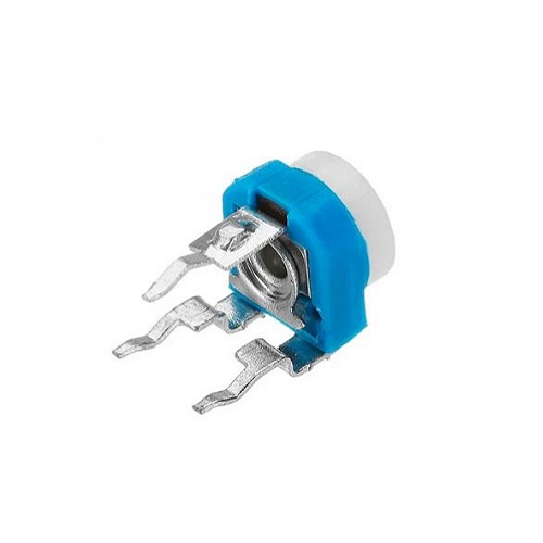 2K Ohm Variable Resistor Horizontal Metal Preset (Single Turn Trimmer Potentiometer for Circuit Calibration Applications) image 1