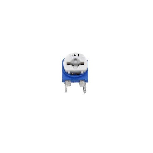 100 Ohm Variable Resistor Horizontal Metal Preset (Single Turn Trimmer Potentiometer for Circuit Calibration Applications) image 2