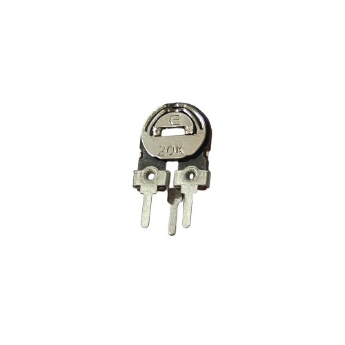 20K Ohm Variable Resistor Vertical Metal Preset Small (Single Turn Trimmer Potentiometer for Circuit Calibration Applications) image 1