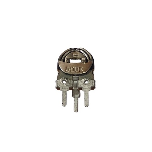 500K Ohm Variable Resistor Vertical Metal Preset Small (Single Turn Trimmer Potentiometer for Circuit Calibration Applications) image 1