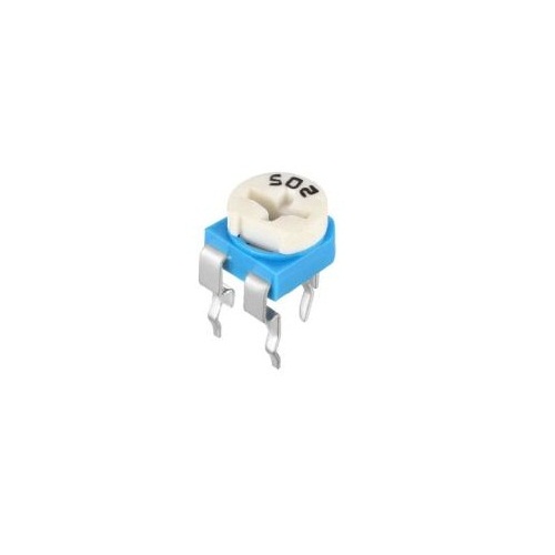 5K Ohm Variable Resistor Horizontal Metal Preset (Single Turn Trimmer Potentiometer for Circuit Calibration Applications) image 1