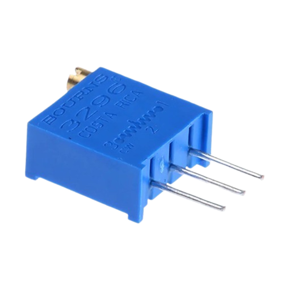 500 Ohm 3296W-1-501LF Multi Turn Trimpot (Precision Variable Resistor) image 1
