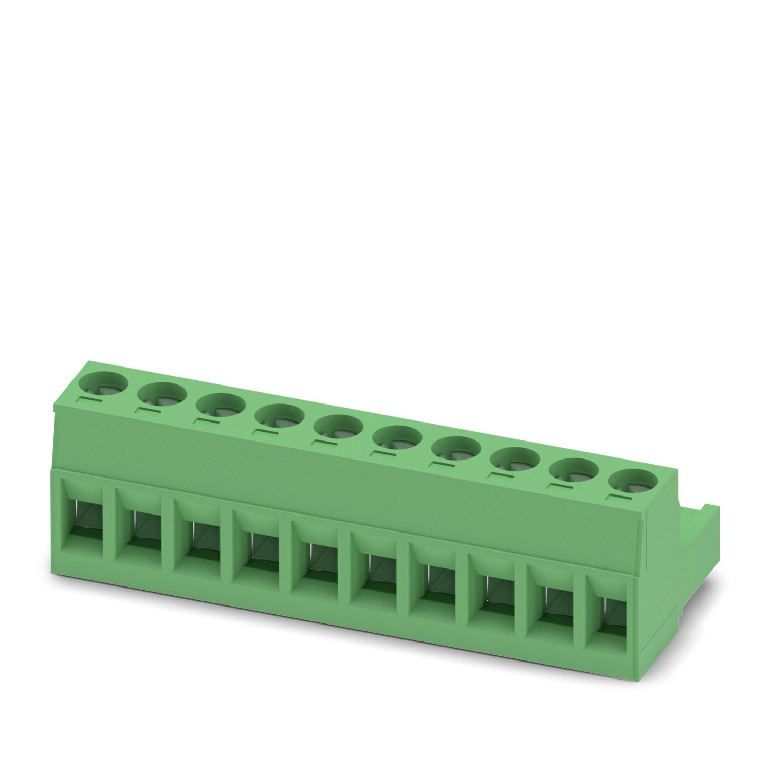 MSTB 2.5/10-ST-5.08 10 Pin 5.08mm Right Angle Female Pluggable Terminal Block Connector (PCB Screw Terminal Block, Green) image 1