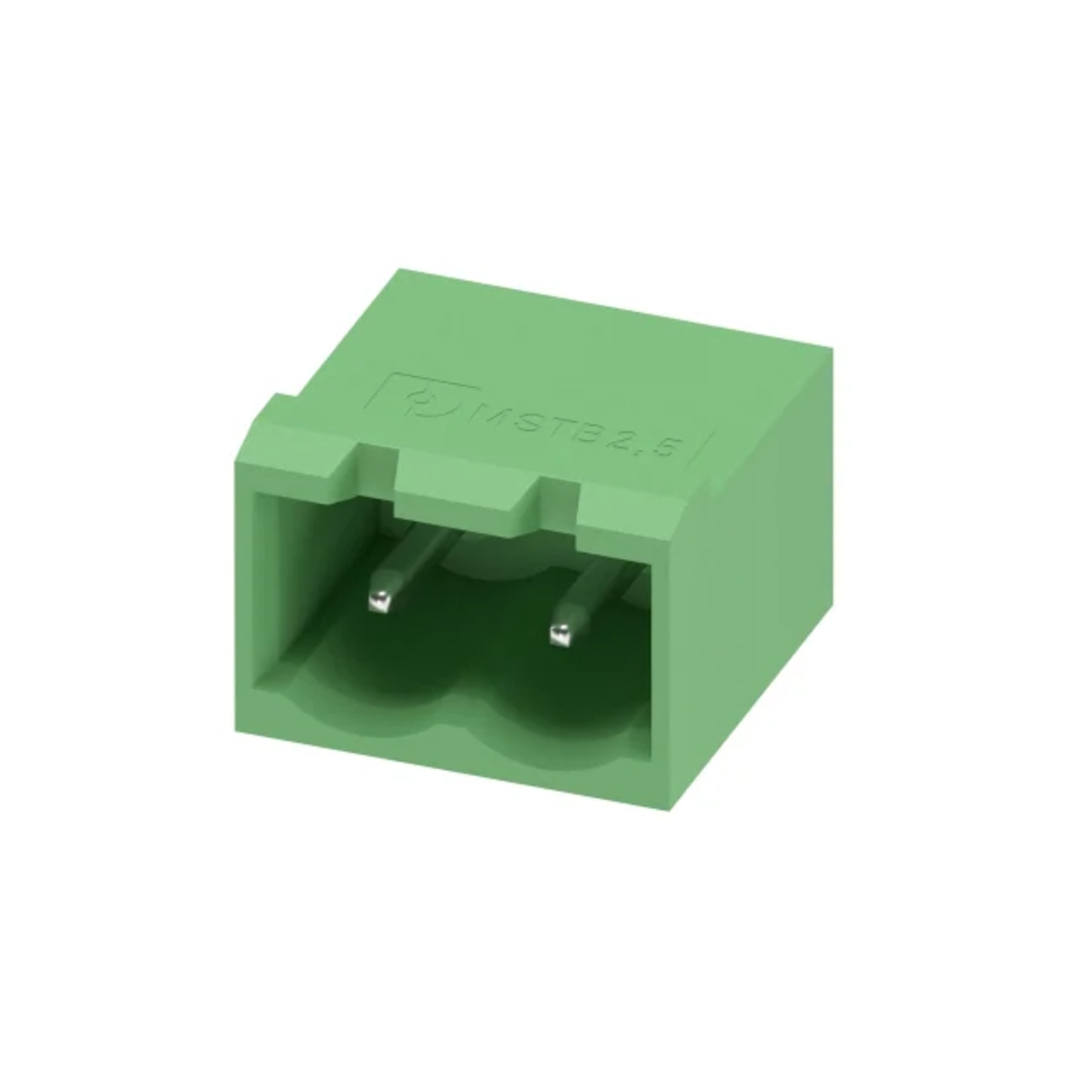 MSTBA 2.5/2-G-5.08 - 2 Pin 5.08mm Right Angle Close Male                           image 1