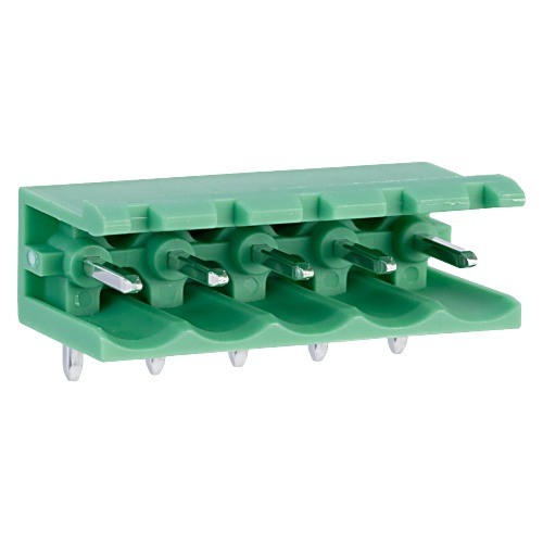 MSTB 2.5/5-G-5.08 - 5 Pin 5.08mm Right Angle Open Male                              image 1