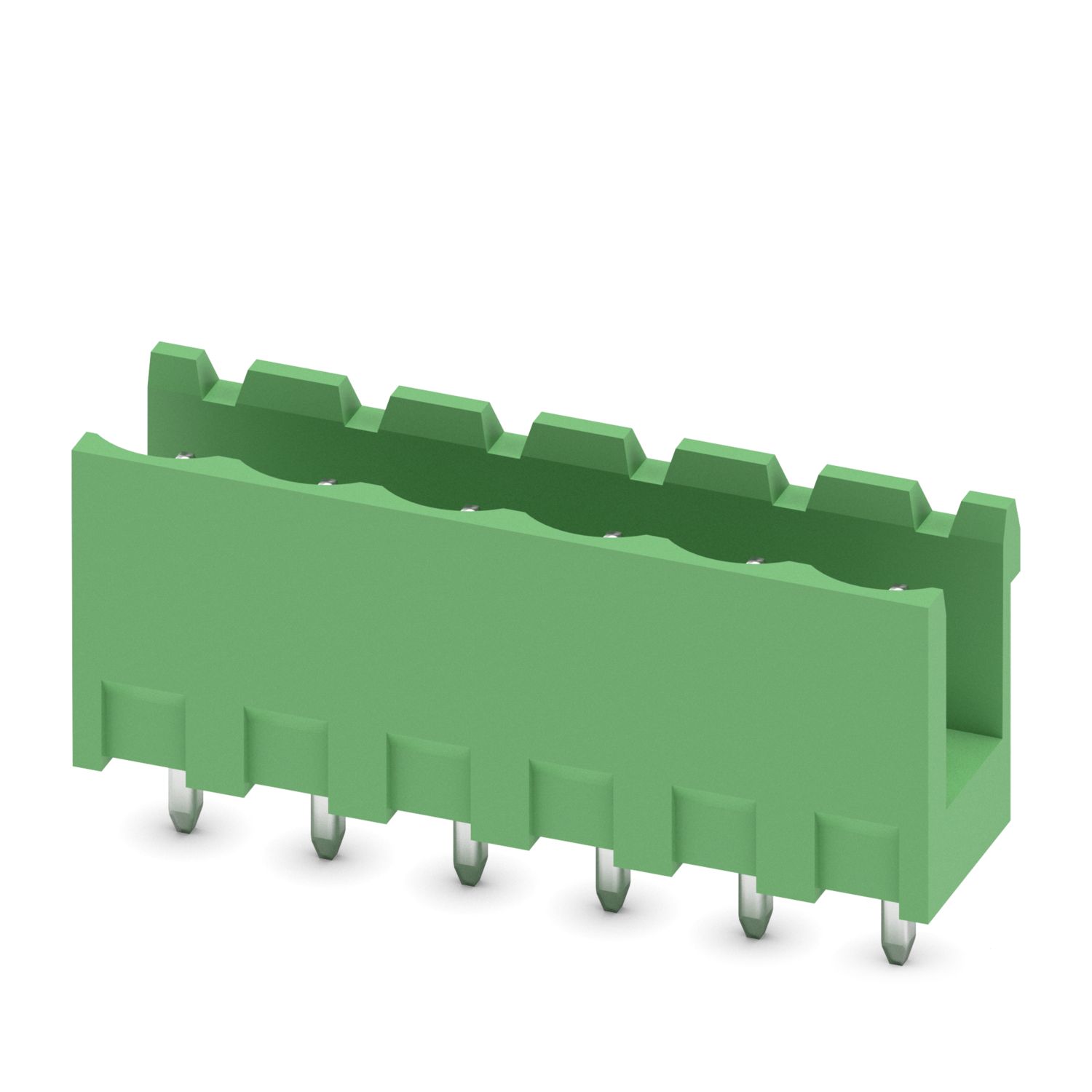 MSTBV 2.5/6-G-5.08 6 Pin Straight Open Male Terminal Block (5.08mm PCB Header) image 1