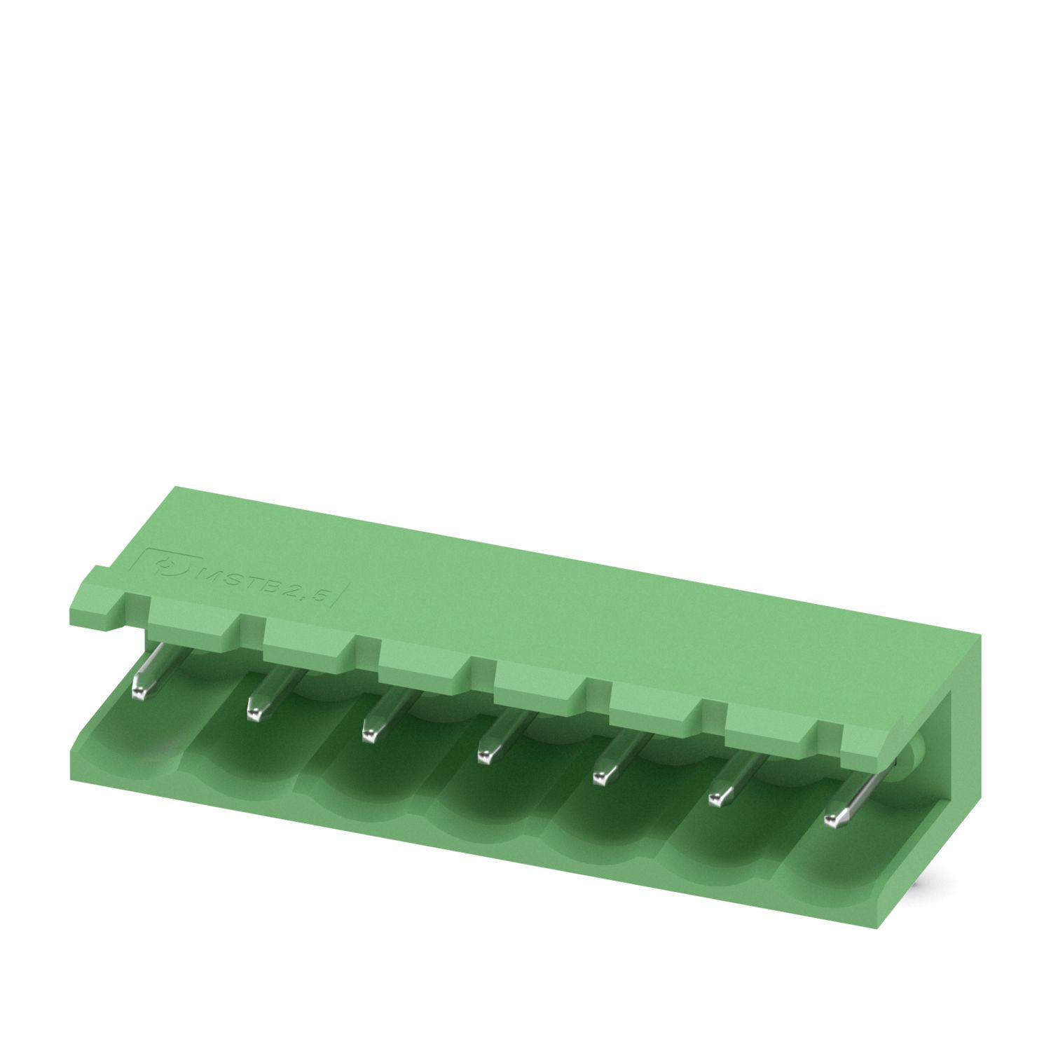 MSTB 2.5/7-G-5.08 7 Pin Right Angle Open Male Terminal Block (5.08mm PCB Header) image 1