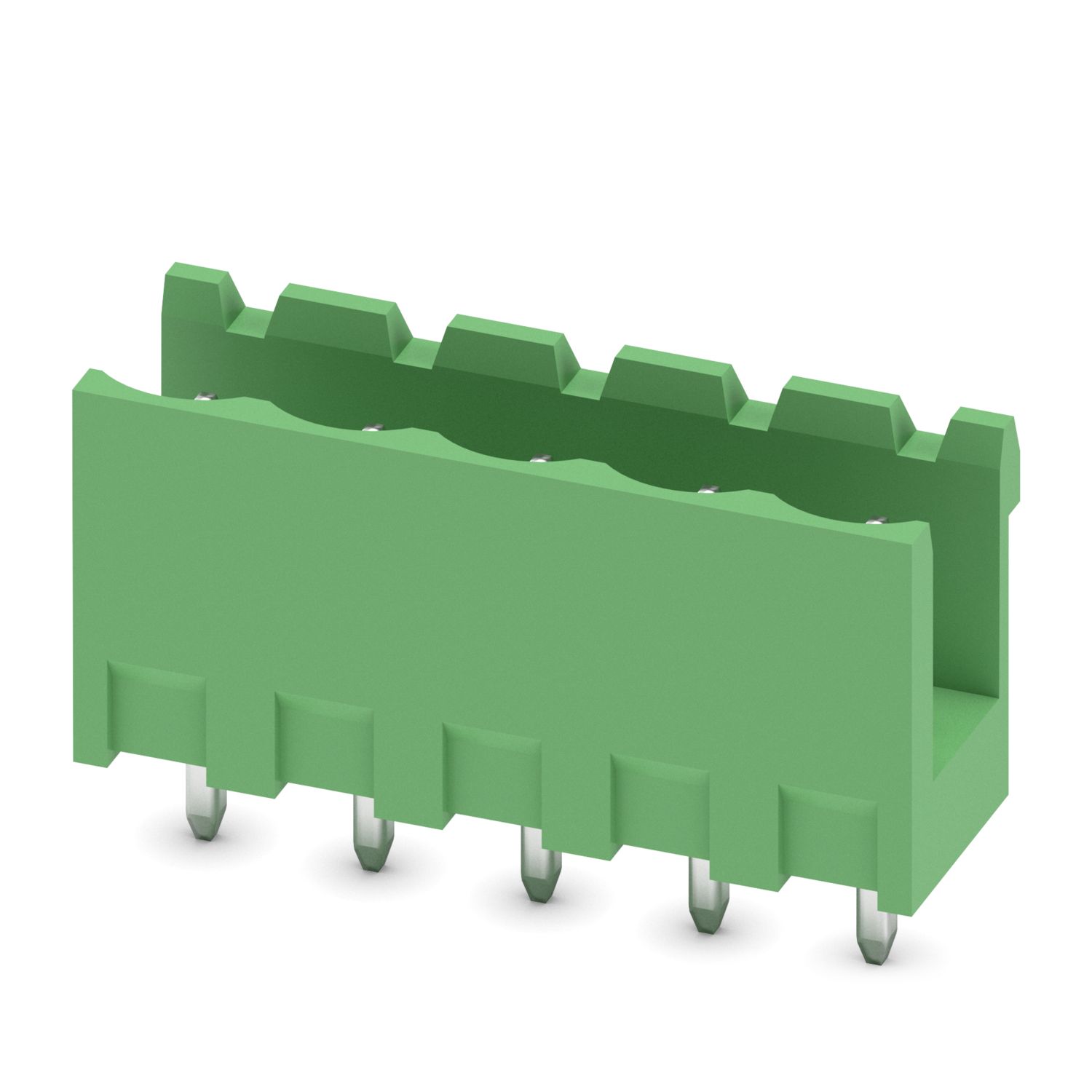 MSTBV 2.5/5-G-5.08 5 Pin Straight Open Male Terminal Block (5.08mm PCB Header) image 1