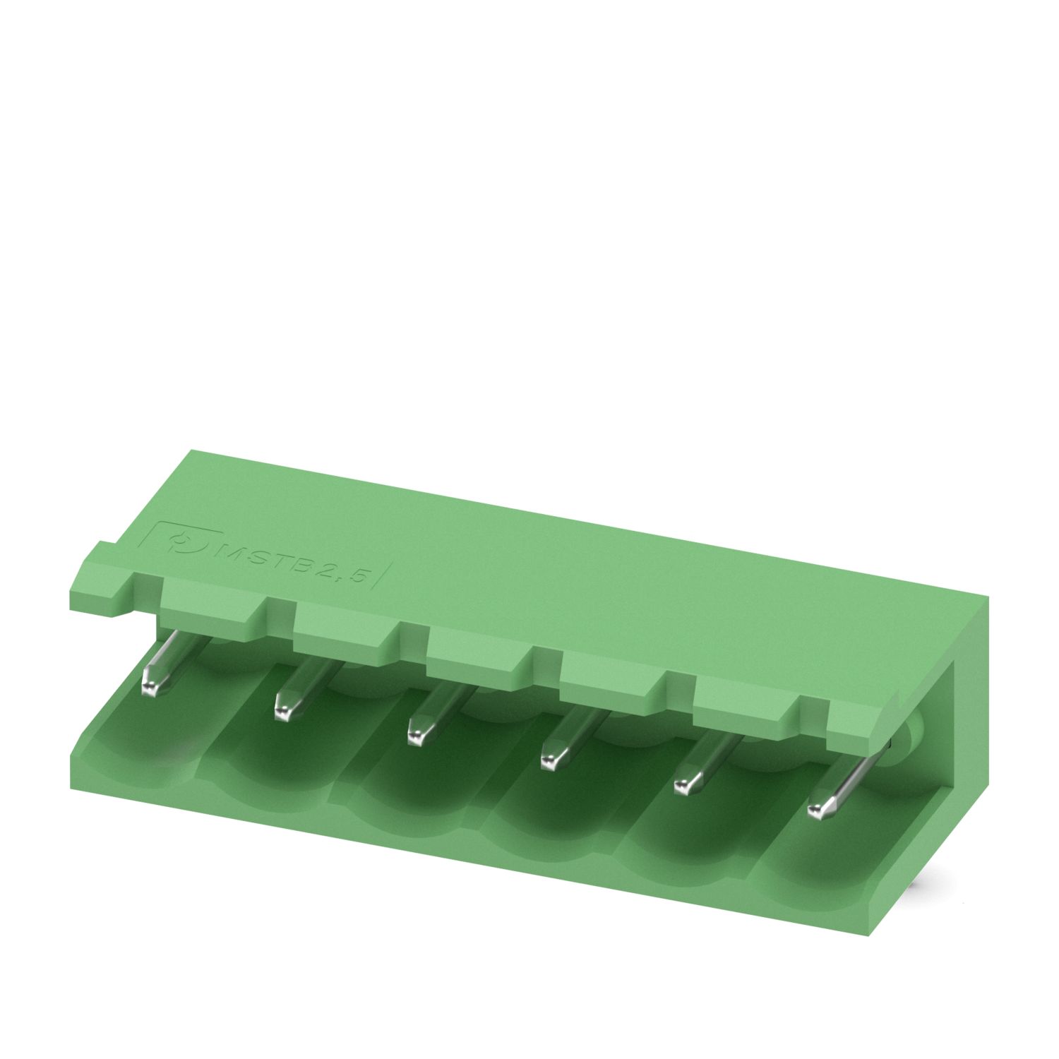 MSTB 2.5/6-G-5.08 6 Pin Right Angle Open Male Terminal Block (5.08mm PCB Header) image 1