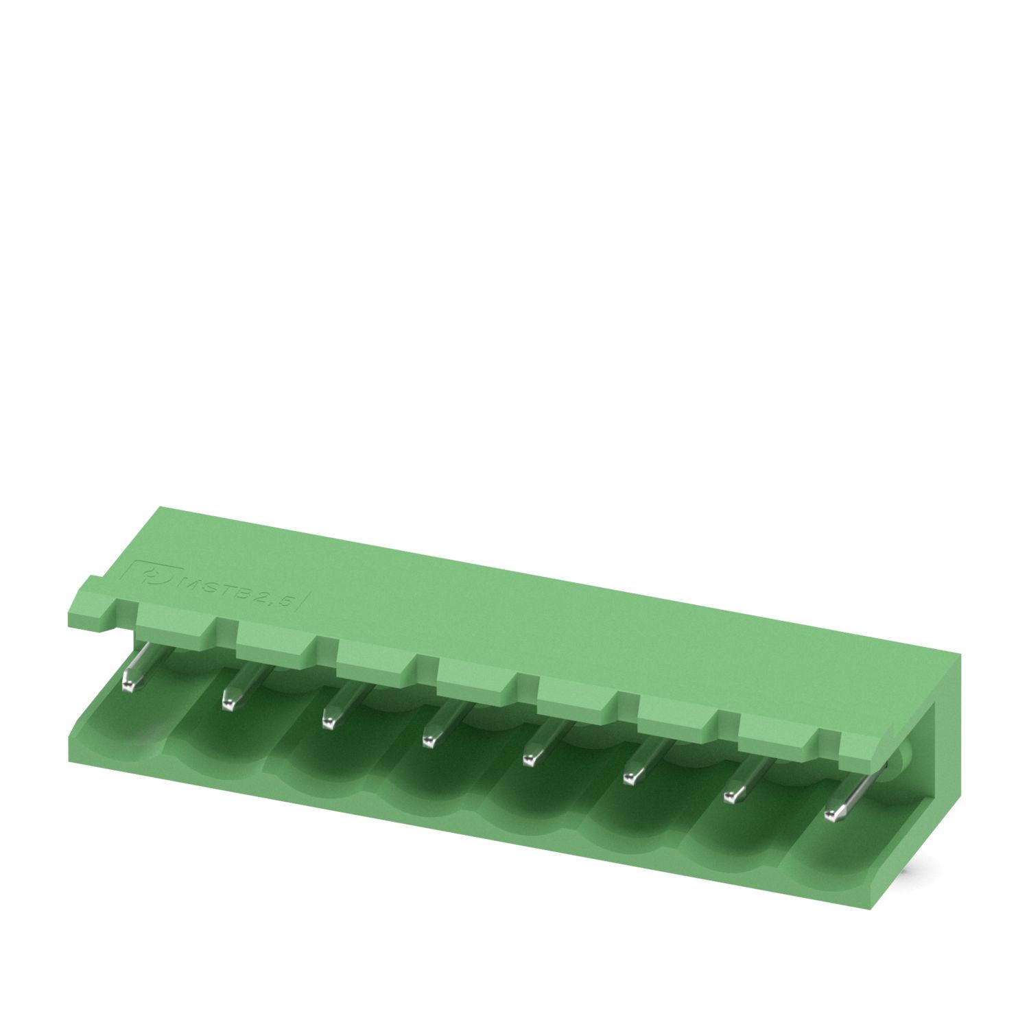 MSTB 2.5/8-G-5.08 8 Pin Right Angle Open Male Terminal Block (5.08mm PCB Header) image 1