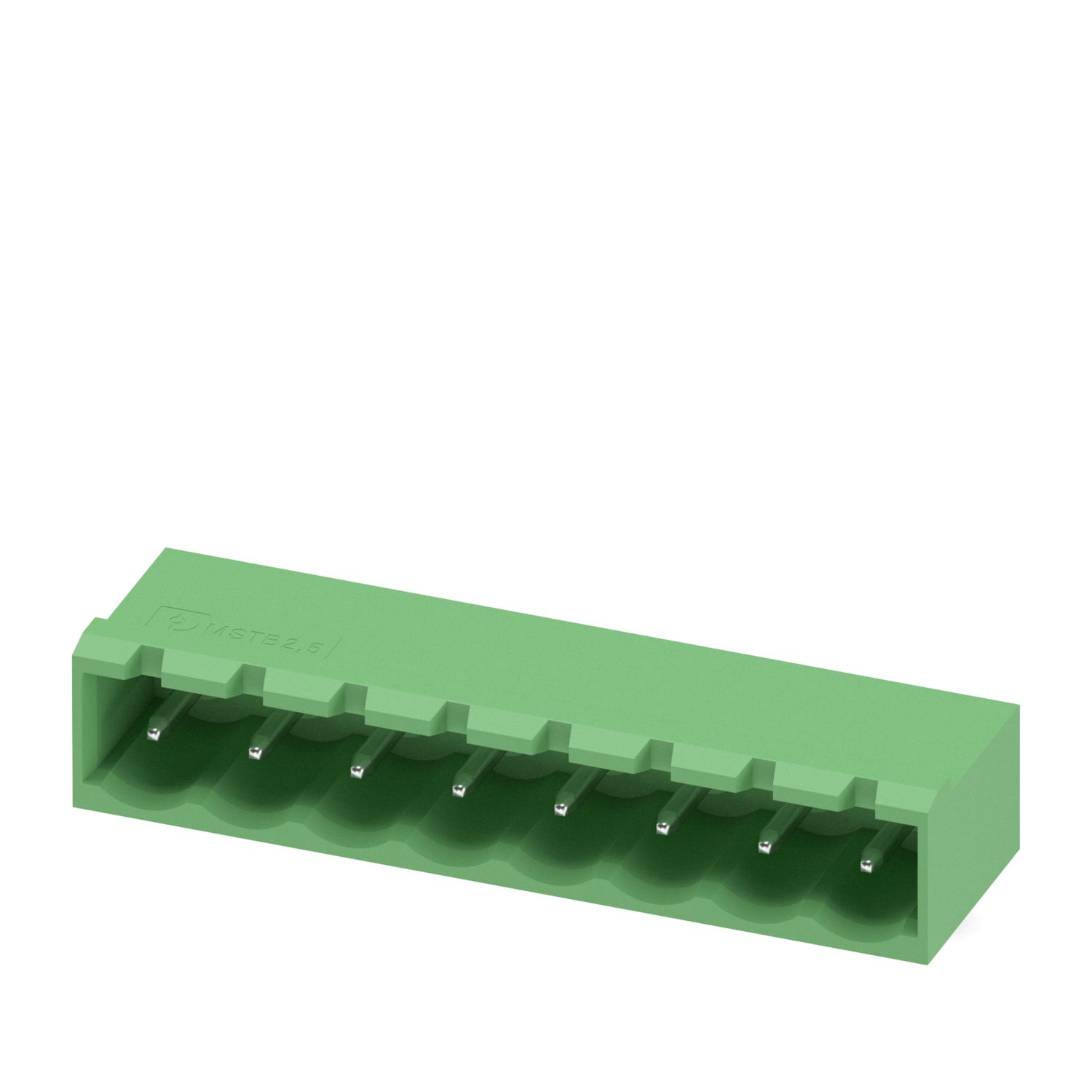 MSTBA 2.5/8-G-5.08 8 Pin Right Angle Closed Male Terminal Block (5.08mm PCB Header) image 1