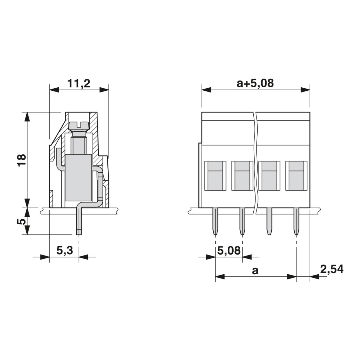 MKDS 3/3/5.08 3 Pin PCB Terminal Block (5.08mm PCB Screw Connector) image 2